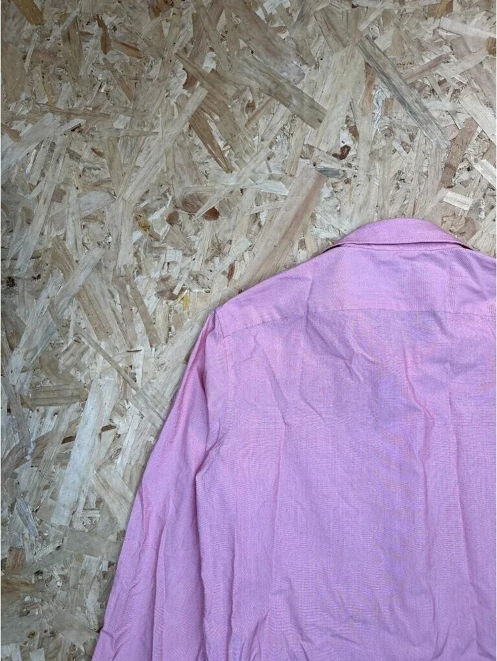 Banana Republic Shirt Mens Small Pink Slim Flex Fit Tech Stretch Cotton Button
